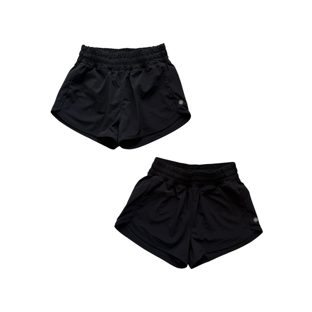 Athleta Black Run Free Active Shorts Set of 2 Size S(7)